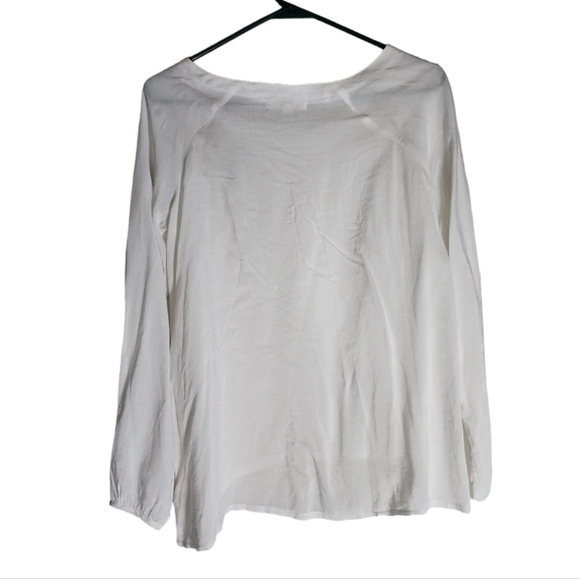 YA Los Angeles Long Sleeve Semi Sheer  Blouse Size Small - Picture 2 of 3